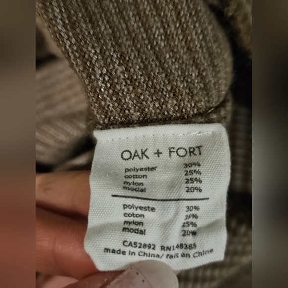 Oak + Fort Striped Turtleneck Sweater - Picture 3 of 3